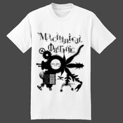 Mechanical Organic - White T-Shirt with Black Printing